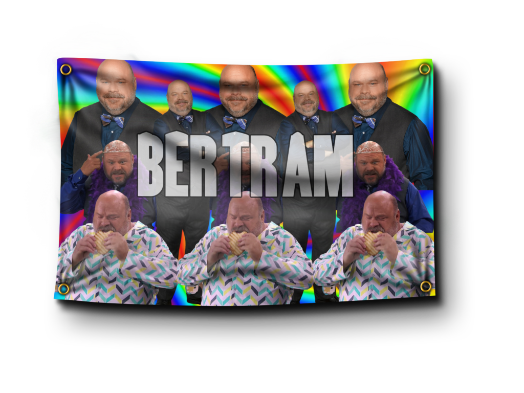 Bertram Trippy Collage Flag | Banger Flags